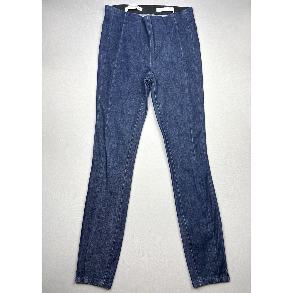 Anthropologie Pilcro Women's 27 High Rise Denim Leggings‎ Skinny Jeans Dark Wash
